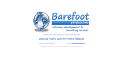Desktop Screenshot of barefootinc.com