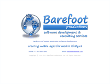 Tablet Screenshot of barefootinc.com